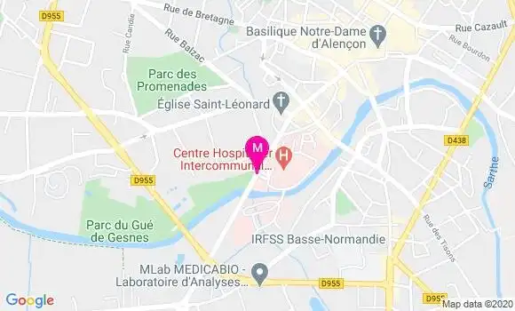 Localisation Dr Bernard Rivallain