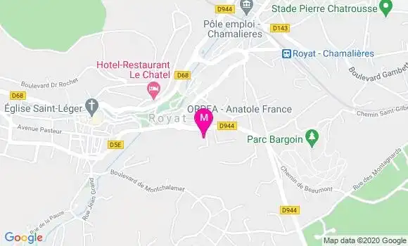 Localisation Dr Marie Pierre Courthaliac