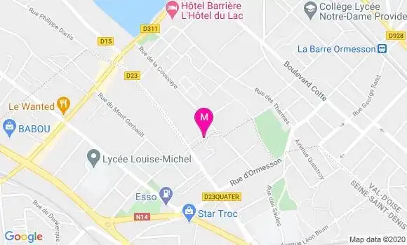 Localisation Dr Caroline Huot