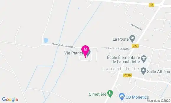 Localisation Dr Elisabeth Amigues Fabre