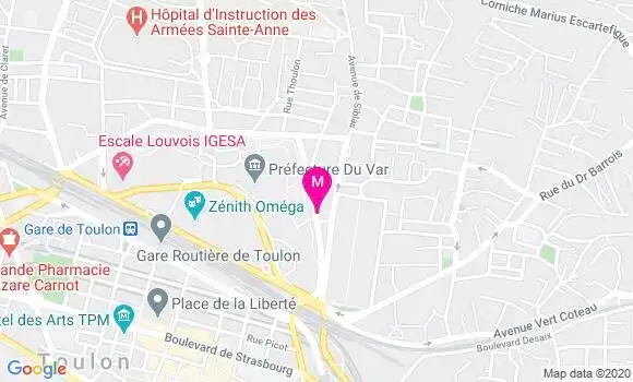 Localisation Dr Elisabeth Marsan