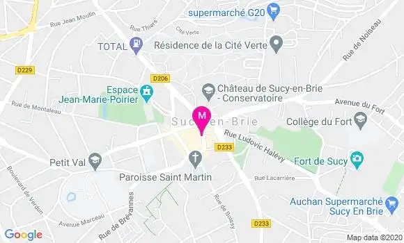 Localisation Dr Evelyne Fischer