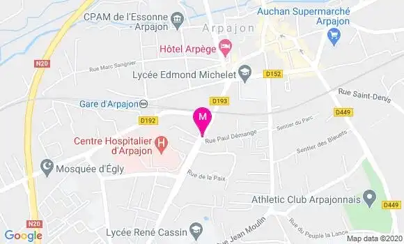 Localisation Dr Michel Bascoulard