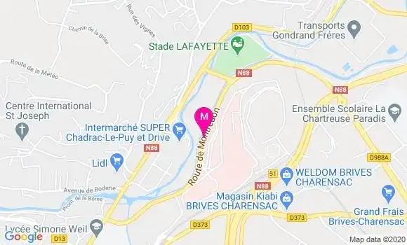 Localisation Dr Catherine Andre