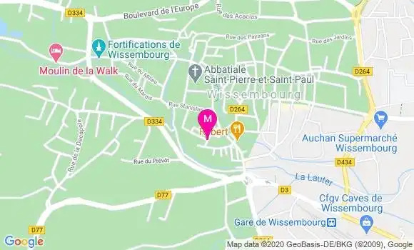 Localisation Dr Francine Heitz Dybski