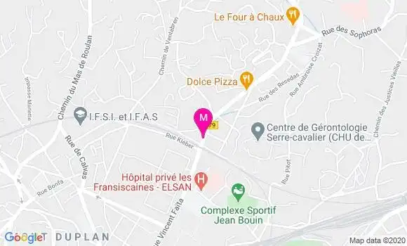 Localisation Dr Jean Claude Pavard