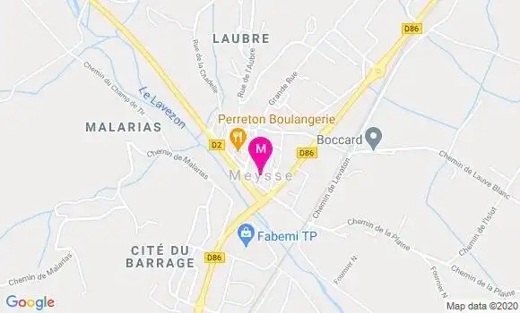 Localisation Dr Nathalie Simon Arlhac