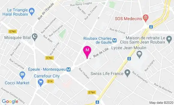 Localisation Dr Philippe Lecru