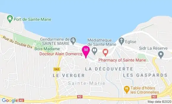 Localisation Dr Alain Domercq