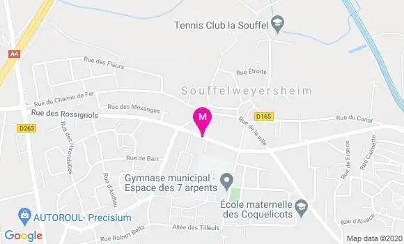 Localisation Dr Claudine Moellinger