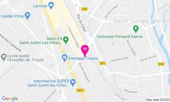 Localisation Dr Isabelle Mailly