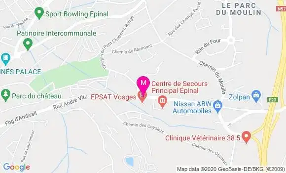 Localisation Dr Brigitte Van Den Abbeele
