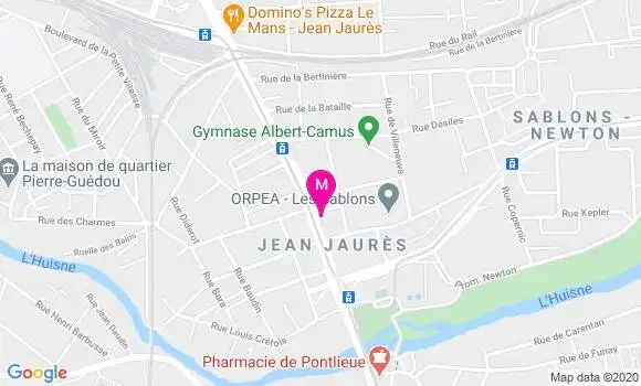 Localisation Dr Nathalie Cornu