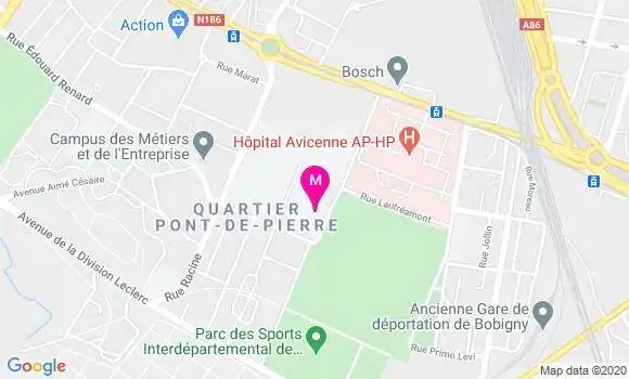 Localisation Dr Isabelle Mellan