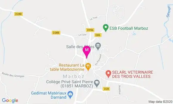 Localisation Dr Benjamin Fourre