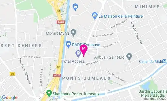 Localisation Dr Jean Luc Cabanie