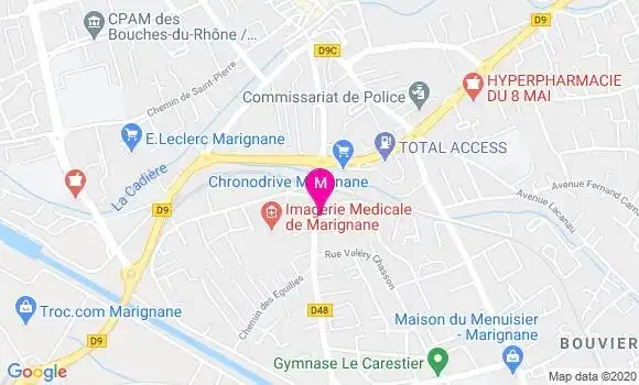 Localisation Dr Caroline Verrier