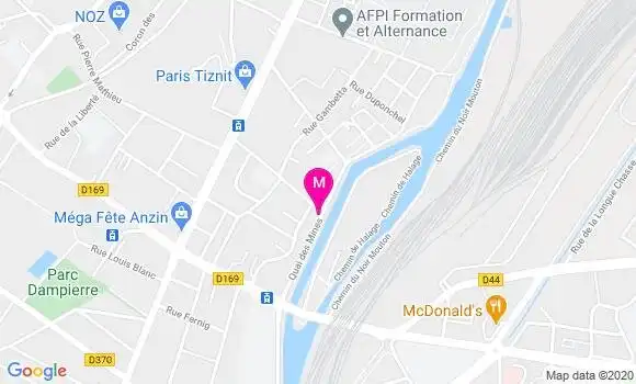 Localisation Dr Evelyne Grattepanche