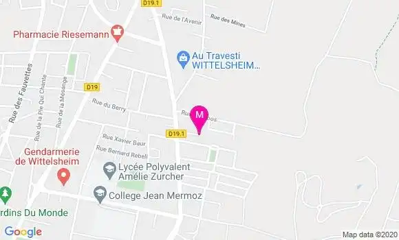 Localisation Dr Muriel Schoepf