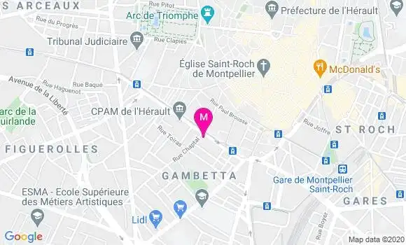 Localisation Dr Catherine Ricci