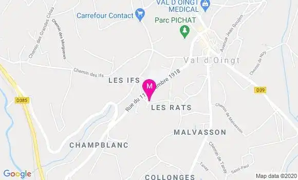 Localisation Dr Marie Clarence Chaigne