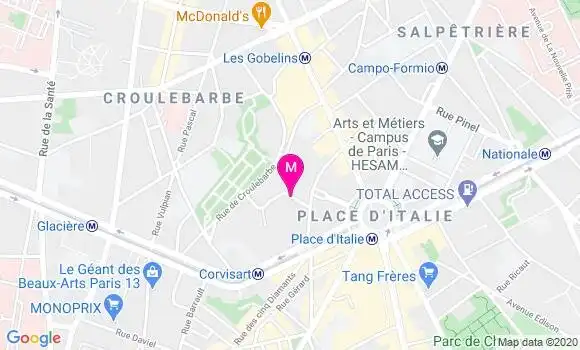 Localisation Dr Gérard Chevaillier