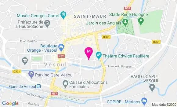 Localisation Dr Hubert Pointet