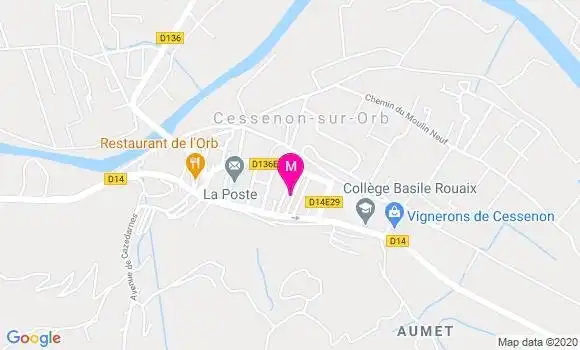 Localisation Dr Elodie Aussillous Brandon