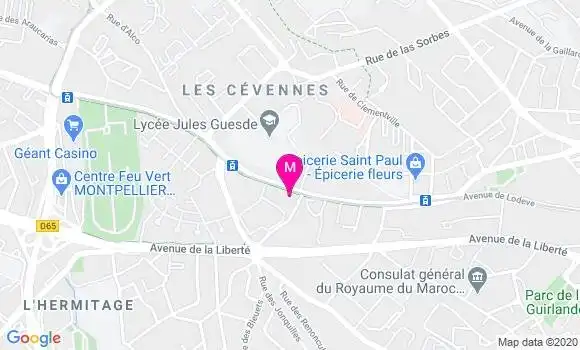 Localisation Dr Sandrine Cantegril