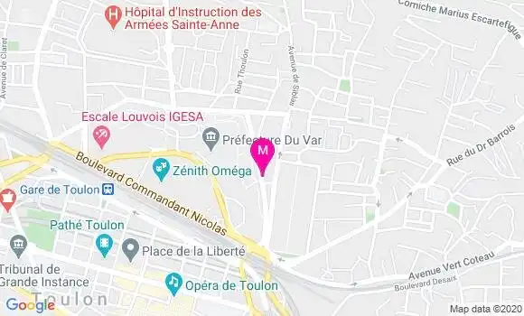 Localisation Dr Bénédicte Delort