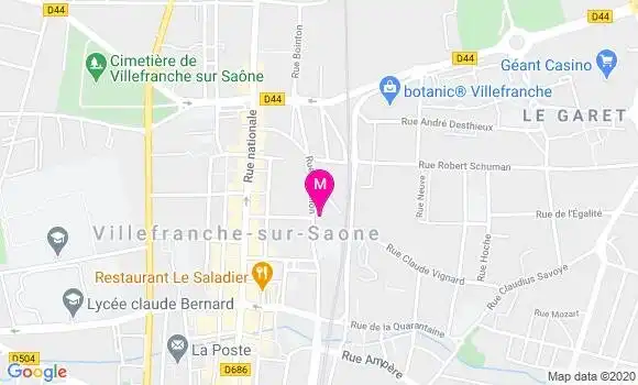 Localisation Dr Amandine Pierot Blanc