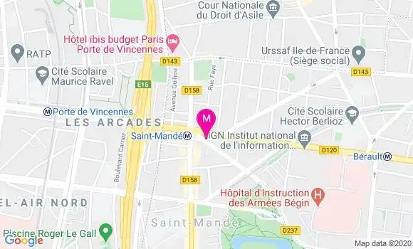Localisation Dr Patricia Dutillieu Coudre