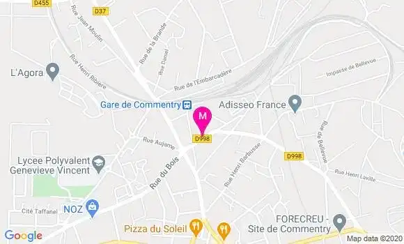 Localisation Dr Alexandrine Rebet