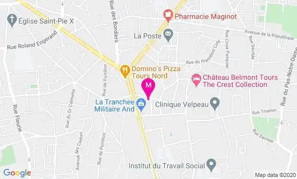 Localisation Dr Anne Brabant