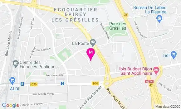 Localisation Dr Corinne Le Denmat