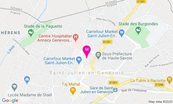 Localisation Dr Emmanuelle Simond Bertocchi