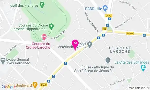 Localisation Dr Philippe Lebrun