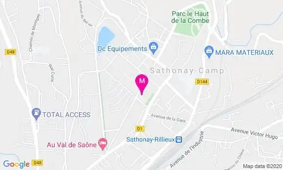 Localisation Dr Delphine Manent Sellier