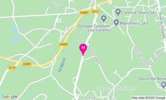 Localisation Dr Claire Rapenne Bardon