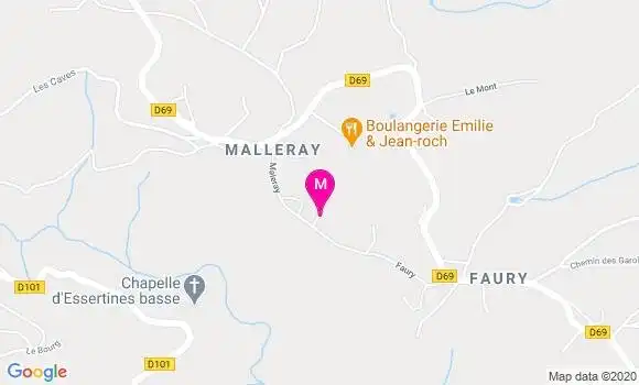 Localisation Dr Audrey Marcoux