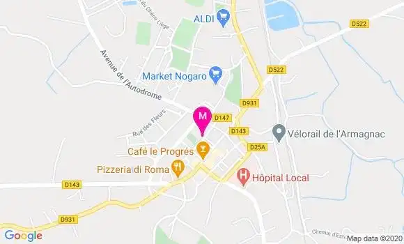 Localisation Dr Philippe Pinazo