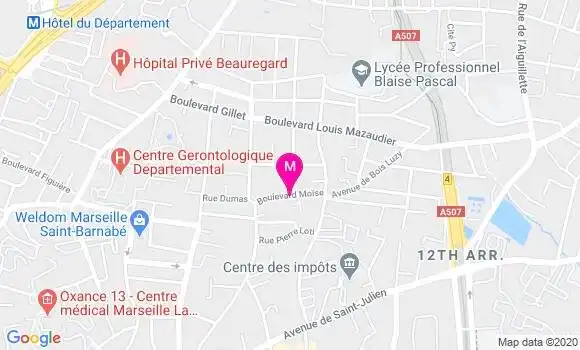 Localisation Dr Alain Coquet