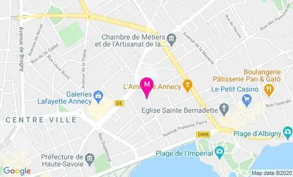 Localisation Dr Adeline Pincon