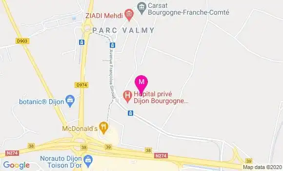 Localisation Dr Adrien Chavent
