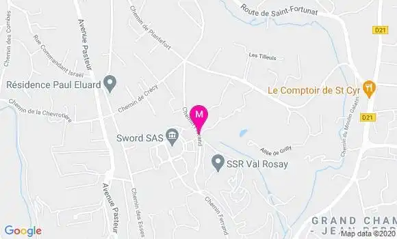 Localisation Dr Jennifer Luizard