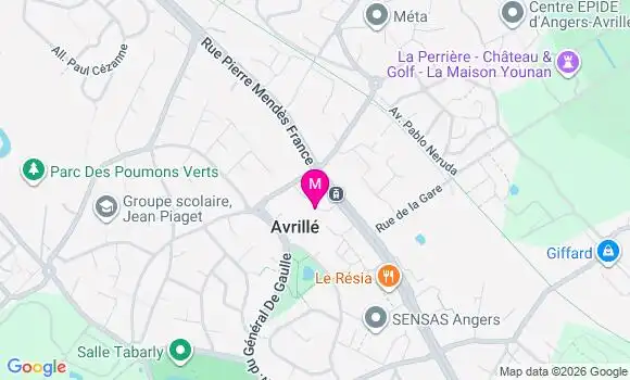 Localisation Dr Nathalie Bouvet