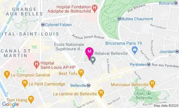 Localisation Dr Muriel Beliah Nappez