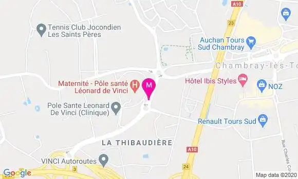 Localisation Dr Thomas Boisserie