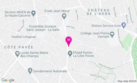 Localisation Dr Emilie Ancele Douat