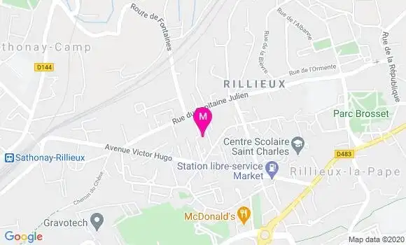 Localisation Dr Perrine Manchec Poilblanc